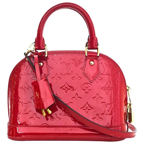 louis vuitton patent red bag